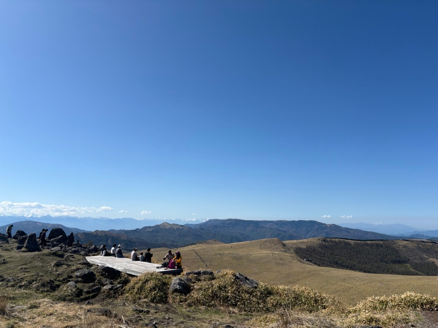 北アルプス方面の景色