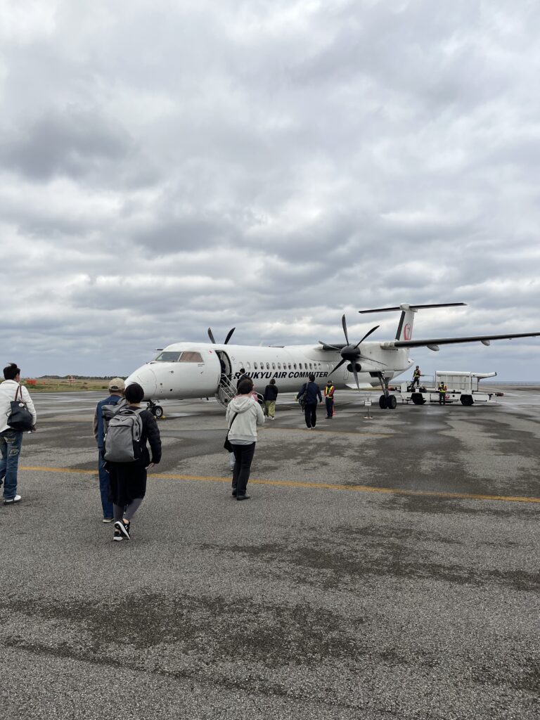 与那国空港からの搭乗機