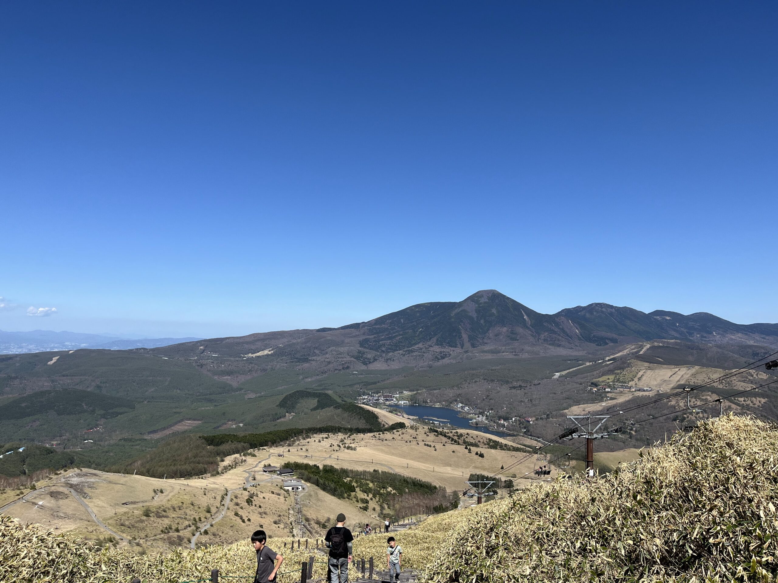 蓼科山、白樺湖方面