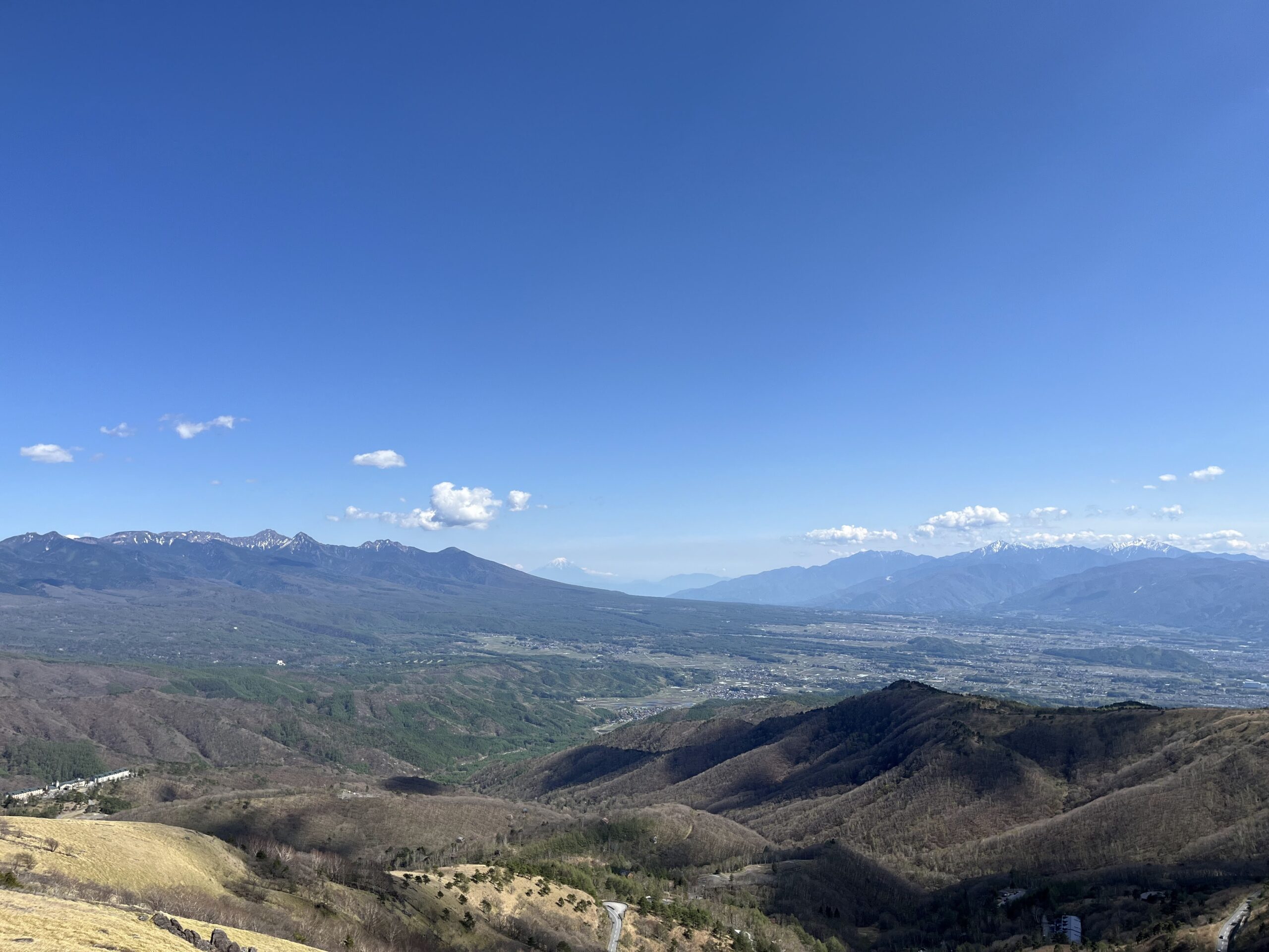 八ヶ岳、富士山方面